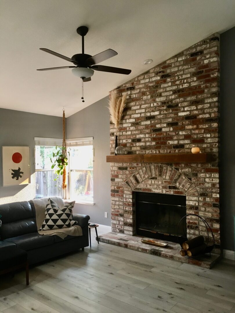 Fireplace remodel by Lambdin Masonry